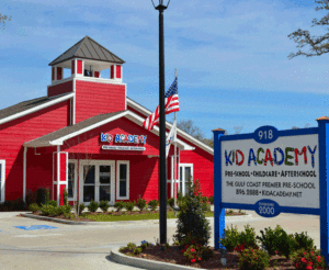 kid academy school and sign